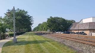BNSF 279 leads Amtrak 8 at Lake Forest, IL Amtrak Empire Builder 8 At Lake Forest Il