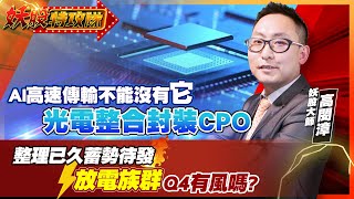 【妖股特攻隊】AI高速傳輸不能沒有它 光電整合封裝CPO 整理已久蓄勢待發 放電族群Q4有風嗎?2023.10.03 妖股大師 高閔漳