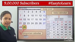 Differences between the Gregorian and the Saka calendar