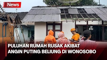 Angin Puting Beliung Porak Porandakan Rumah di Wonosobo
