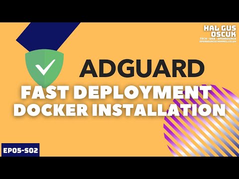 Adguard Home Installed on Docker using Portainer