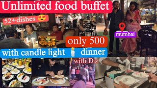 Unlimited food buffet at 500 | sai palace hotel| candle️light dinner with family|time no limit