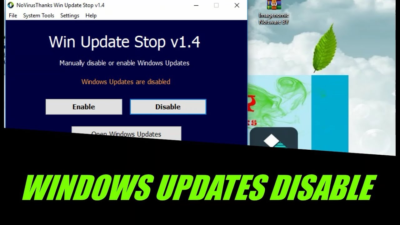 PERMANENTLY DISABLE AND ENABLE WINDOWS 10 UPDATES 2020 TELUGU YouTube