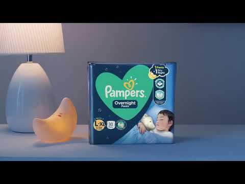 Walang palit overnight, posible with the new Pampers Overnight Pants! 🌙