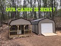 Delivery of a shed cabin   #karlsoffthegrid  #shedcabindelivery  #minicabindelivery #shedcabin