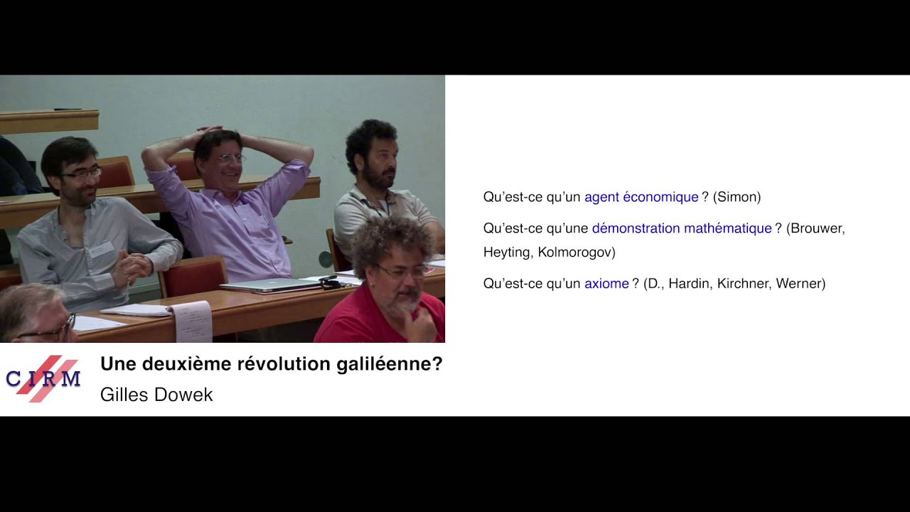 Gilles Dowek : Une deuxième révolution galiléenne?