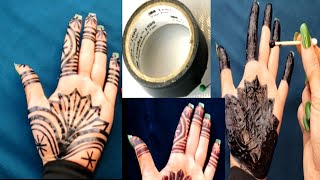 حنه استيكرز تحفففه لليد بلشريط اللاصق حنه سودانيه بسيطه وراقيهSudanese hennas