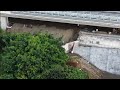 2026.07.13 淡江大橋 八里東側重力擋土牆已銜接至噴漿固坡處 概況 空拍 直播