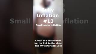 Belly Inflation #13 Water inflation in the shower