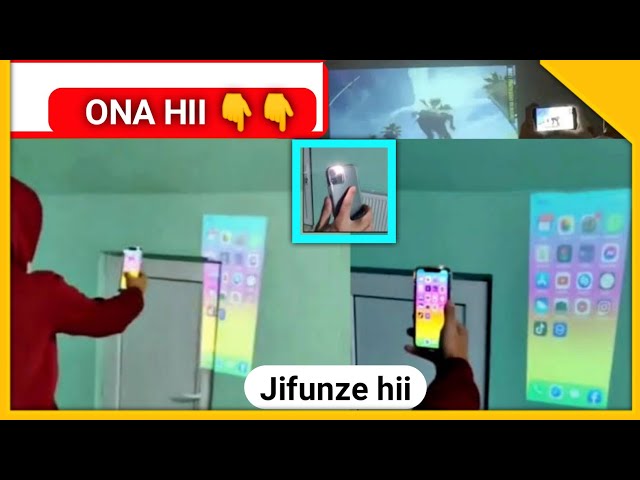 Kutumia tochi ya simu kama cinema 📽️ ( projector )  isikuumize kichwa class=