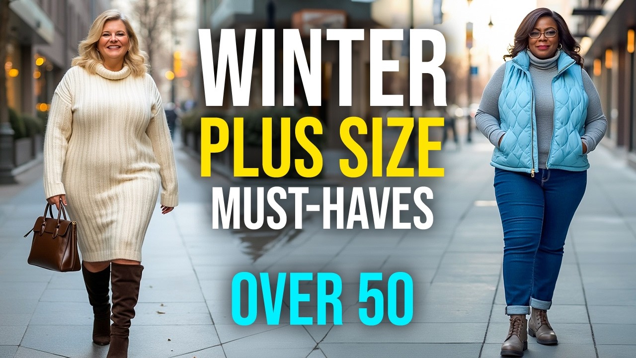 Winter Wardrobe Essentials for Plus Size Women Over 50 & 60 | Stay Chic and Cozy