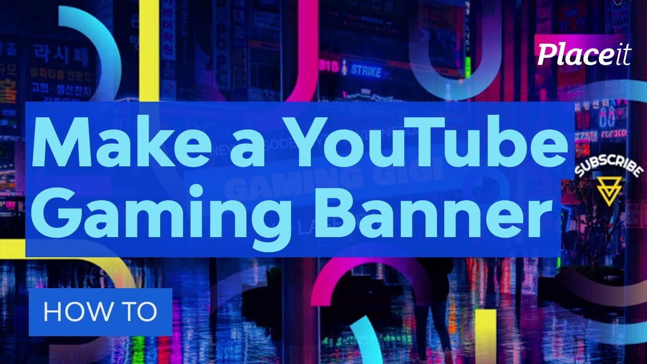 How to Make a YouTube Gaming Banner With Placeit - YouTube