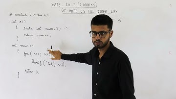 Gate 2019 pyq C Programming | Consider the following C program: int r(){ int static num=7;