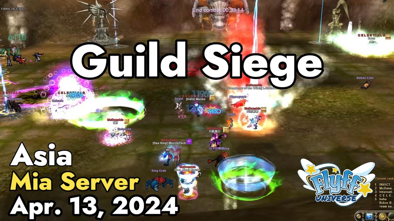 Guild Siege (Mia Server) April 13, 2024 | Flyff Universe