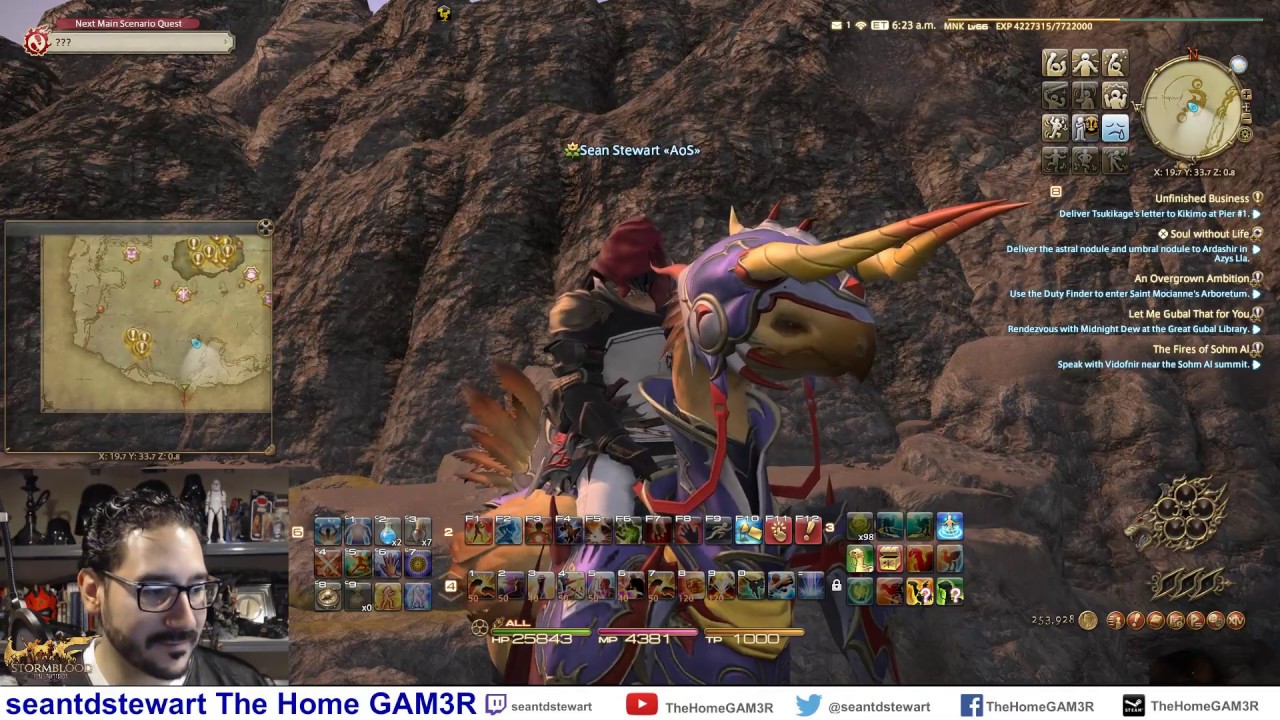 Final Fantasy XIV #336 Stormblood Leveling Aether Currents Mapping the ...