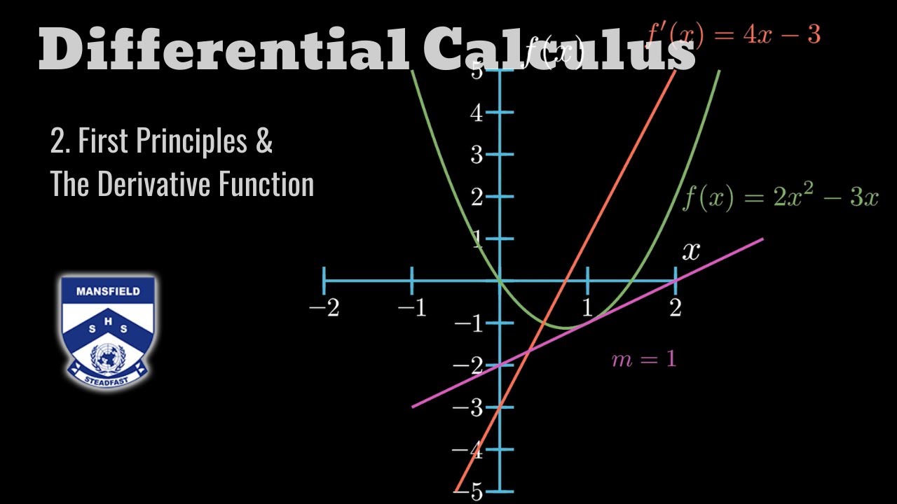 Differential Calculus | First Principles & The Derivative Function ...