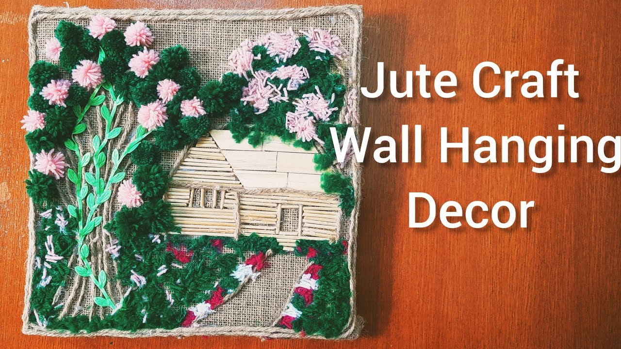 Jute Craft Ideas Wall Hanging Jute Craft Woolen Craft Ideas