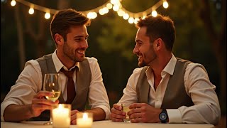 Wedding toast ended – He grabbed my hand under the table and squeezed hard – Gay Romance