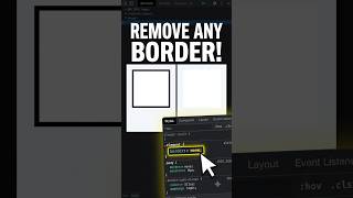 Remove Any Website Border Instantly 🚀 #shorts