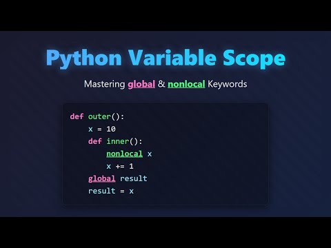 Python Global vs Nonlocal: Variable Scope Explained for Beginners!