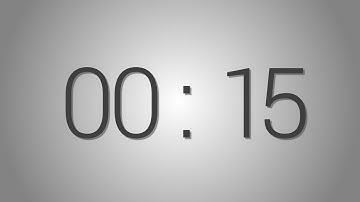 15 Seconds countdown Timer - 5 beep at the end | Simple Timer (fifteen sec)
