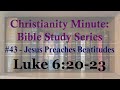 Bible Study #43 – Luke 6:20-23 – Wednesday, June 10, 2020