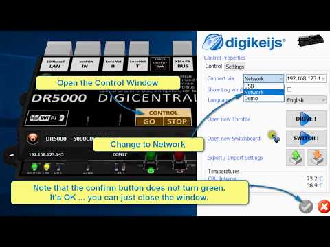 Digikeijs DR5000 04 Connect to network via a router