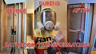 Out with the old shower supply and drain, in with the new!  Plumbing new shower with no tub! #diy