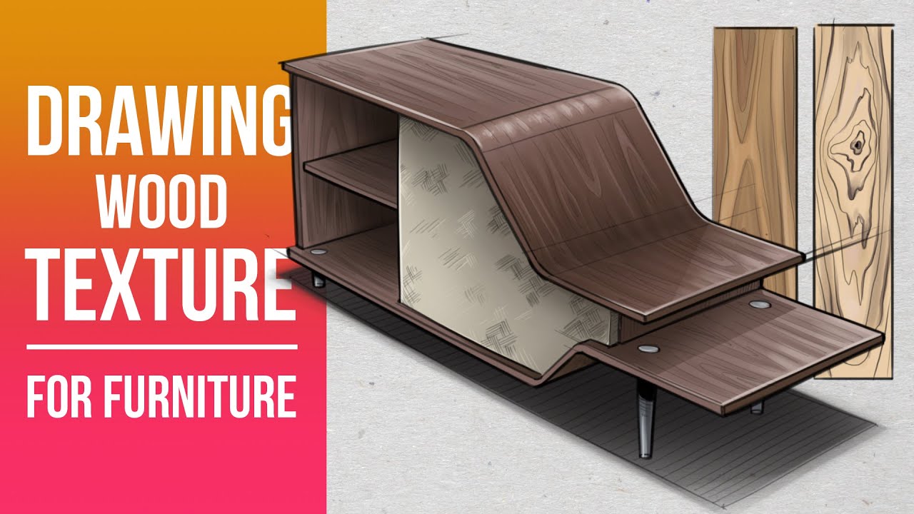 How to draw wood texture for furniture - Autodesk Sketchbook
