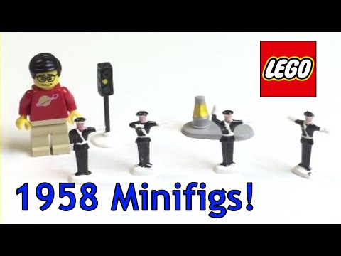 YouTube thumbnail: LEGO 271 TRAFFIC POLICE SET from 1958! - 1:87 HO scale policemen figures