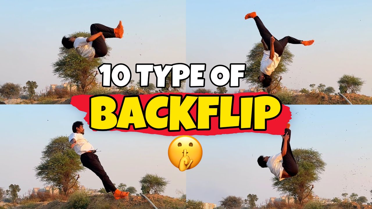 10 type of backflip You can do/ backflip variations in Hindi - YouTube