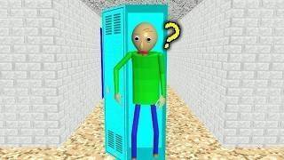 Baldi basics THE MATH TEACHER GOT TRAPPED IN A LOCKER &amp; Johnny basics edition, baldi basics mod