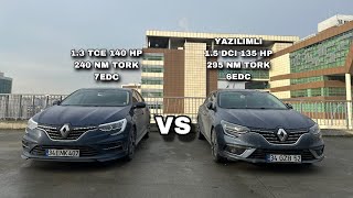 Yazılımlı  Megane 1.5 DCI 135 HP 295 NM Tork EDC | 1.3 TCE 140 HP 7EDC | Performans Ve Hızlanma Test