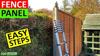 How to Install Fence Panels into Concrete Slotted Fence Posts and 2 TOP TIPS