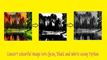 Convert colourful image to Gray , Black and White using Python