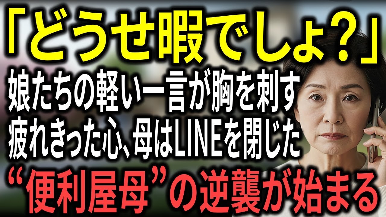 「お母さんお願い」──“便利屋”扱いされ続けた68歳の母が、LINE通知を消した日。