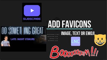 Add text, image, or emoji Favicon to your website (HTML Code)