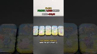 Pokemon Ascended Heroes mini tin set pack opening and unboxing🎁 Profit/Loss episode 204, pt 2📈