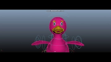 Duck rigged 3d model overview