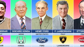 List Founder of Car Companies From Different Countries