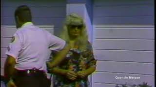 Bunny Yeager at the Suicide Death Scene of Her Husband Arthur Bud Irwin January 