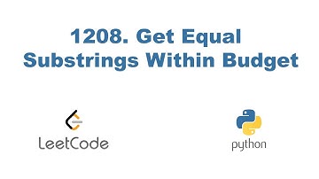 1208. Get Equal Substrings Within Budget