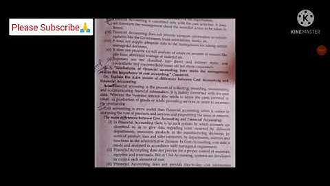 Sol Assignment Answer cost Accounting|| B.com Prog 4th Sem Assignment Answer||Question no.1(a)