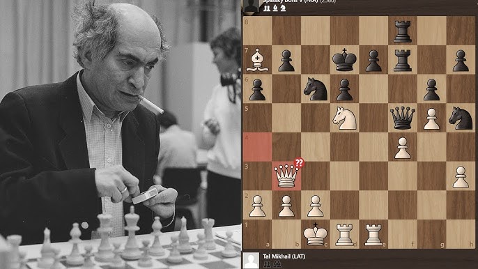Boris Spassky (2548) VS Mikhail Tal (2700) - Ch URS Baku (Azerbaijan) 