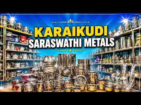 Karaikudi Saraswathi Metals Different Kitchenware Collections | Brass & Steel Utensils 