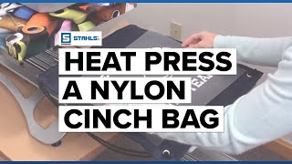 How to Heat Press a Nylon Cinch Bag