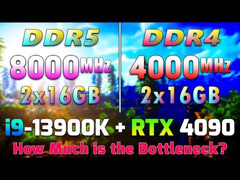 8000MHz DDR5 vs 4000MHz DDR4 | Core i9 13900K + RTX 4090 | PC Gameplay Tested