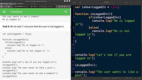 کورس جافاسکربت المتکامل: الجزء الثاني: تعلم Functions  مع التمارين