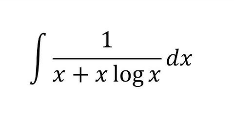 integration of 1/(x+xlogx) dx