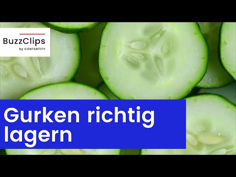 Video: Sammeln Und Lagern Von Gurken